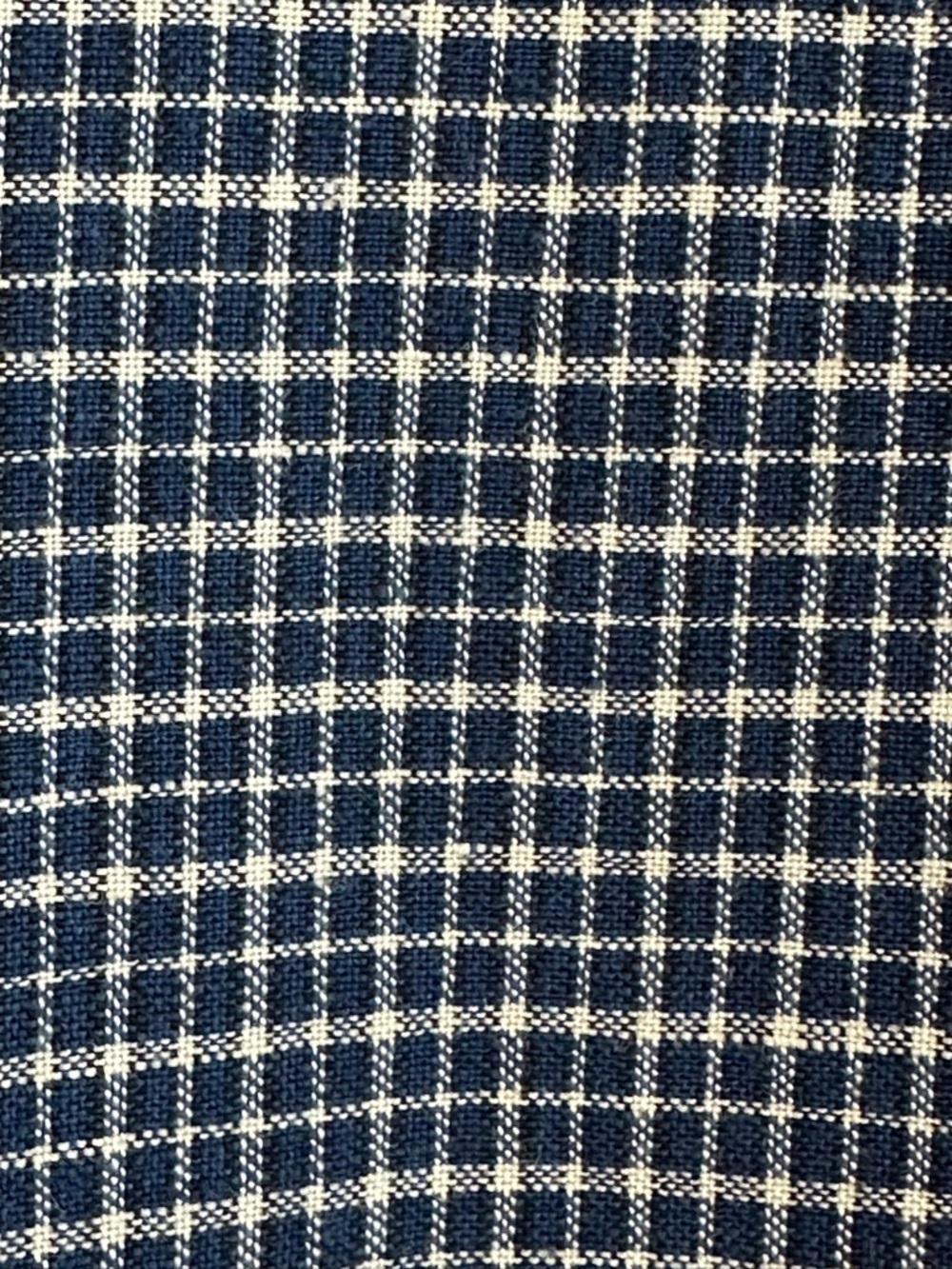 Vtg Eddie Bauer Navy Blue Plaid Sleeveless Dress XL Pinafore Jumper Cottagecore - Picture 8 of 10